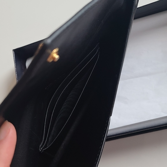 SOLD! Prada Saffiano Envelope Wallet Excellent Condition Black - Picture 3 of 8